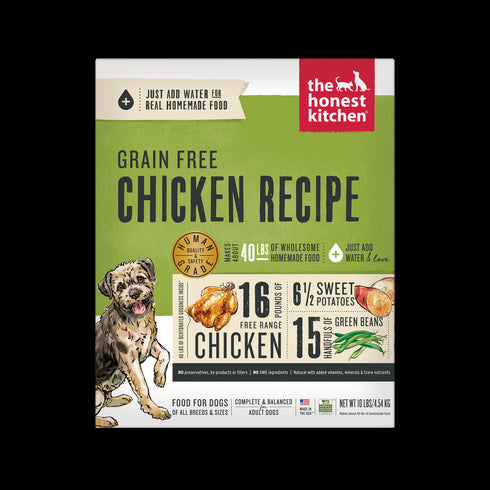 Honest Kitchen Grain Free Chicken Recipe Dehydrated Dog Food 10lb - Poudre Pet and Feed Supply